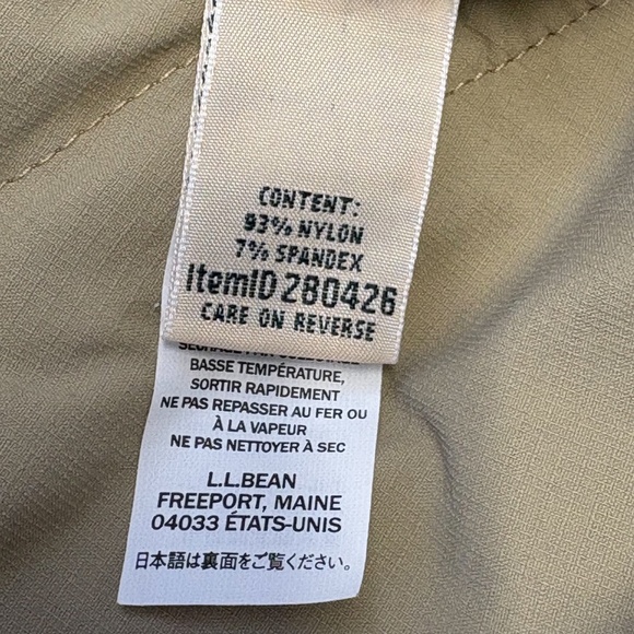 L.L.Bean Vista Trekking Pants Beige | Lightweight Hiking Convertible UPF 50 | 18 - Picture 7 of 7